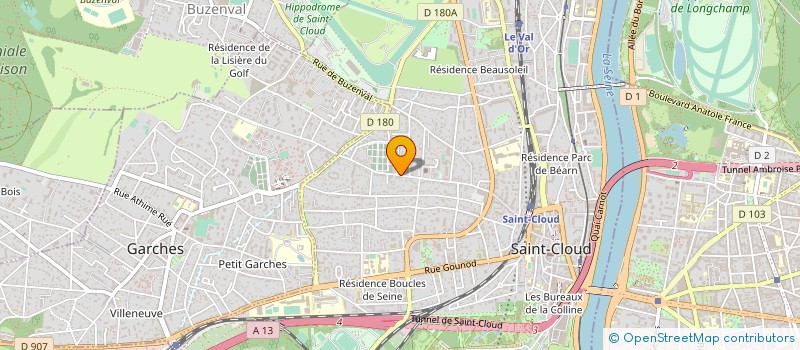 localisation de l'entreprise LES ATELIERS DU PARC à SAINT-CLOUD