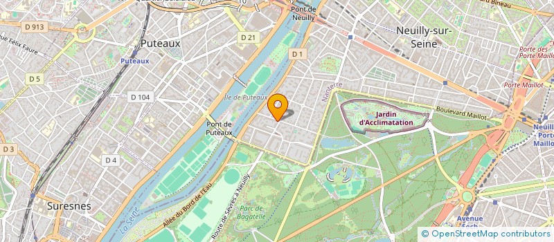 localisation de l'entreprise LES ATELIERS DU PARC à NEUILLY-SUR-SEINE