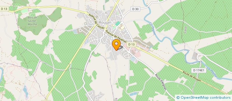 localisation de l'entreprise LES ATELIERS DU PEINTRE à ROUJAN