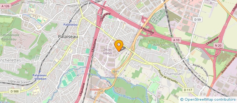 localisation de l'entreprise LES ATELIERS DU PLAN DE TRAVAIL à PALAISEAU