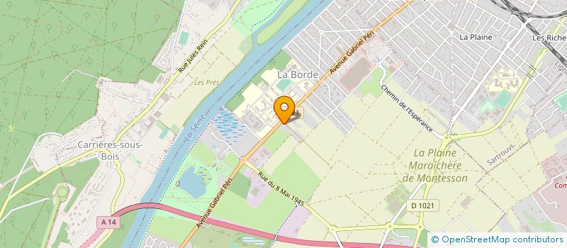 localisation de l'entreprise LES ATELIERS DU PLATEAU  MONTESSON