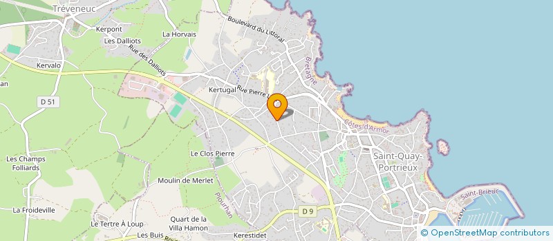 localisation de l'entreprise LES ATELIERS DU POURQUOI PAS  SAINT-QUAY-PORTRIEUX