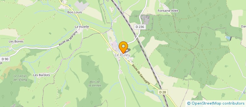 localisation de l'entreprise LES ATELIERS DU PULEY  LE PULEY