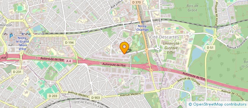 localisation de l'entreprise LES ATELIERS DU RAINCY à NOISY-LE-GRAND
