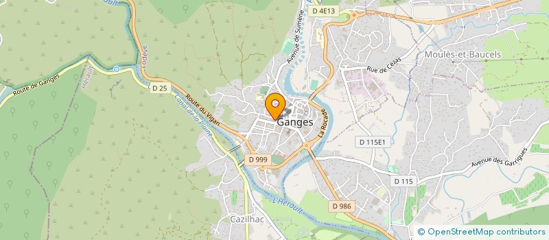 localisation de l'entreprise LES ATELIERS DU RILGE LANGAGES-TERRITOIRES à GANGES