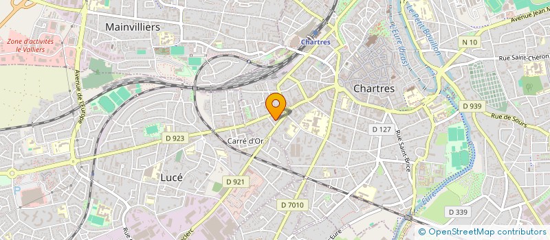 localisation de l'entreprise LES ATELIERS DU ROI à CHARTRES