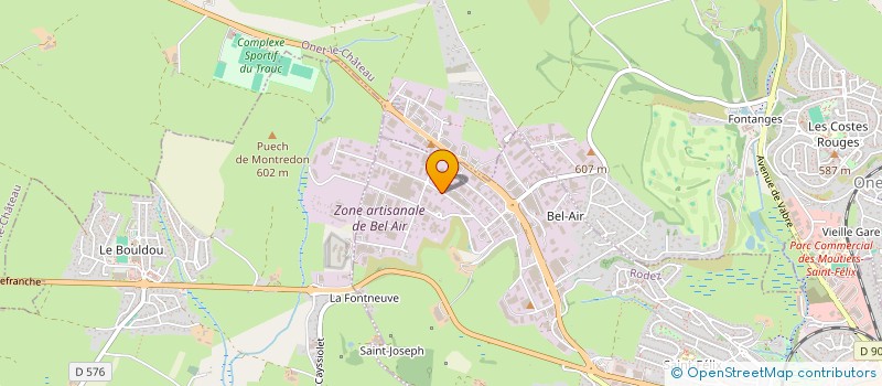 localisation de l'entreprise LES ATELIERS DU ROUERGUE à RODEZ
