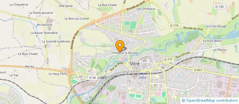 localisation de l'entreprise LES ATELIERS DU SAVOIR FAIRE  VITRE