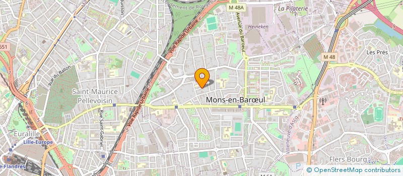localisation de l'entreprise LES ATELIERS DU SOI à MONS-EN-BARŒUL