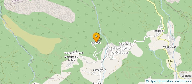 localisation de l'entreprise LES ATELIERS DU SOLEIL à SAINT-VINCENT-D'OLARGUES