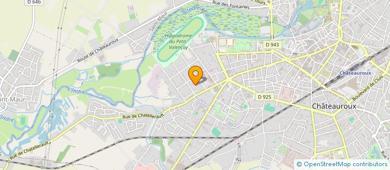 localisation de l'entreprise LES ATELIERS DU TRAD à CHATEAUROUX