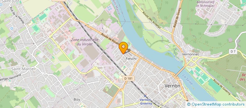 localisation de l'entreprise LES ATELIERS E.PIKLER  VERNON