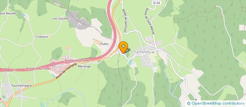 localisation de l'entreprise LES ATELIERS ELECTRONIQUES DE LA LOIRE à CHAMPOLY