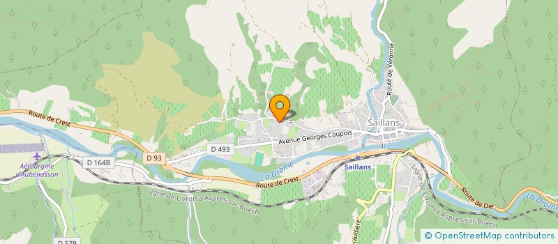 localisation de l'entreprise LES ATELIERS EMBARQUES  SAILLANS