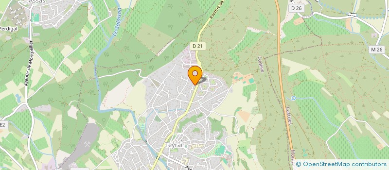 localisation de l'entreprise LES ATELIERS EN RECRE  TEYRAN