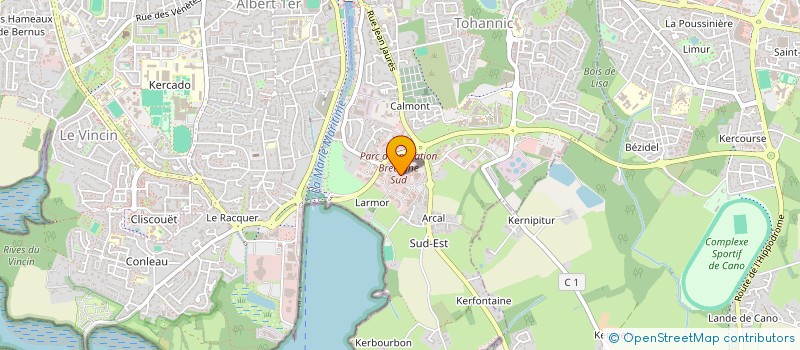 localisation de l'entreprise LES ATELIERS ENJOY à VANNES