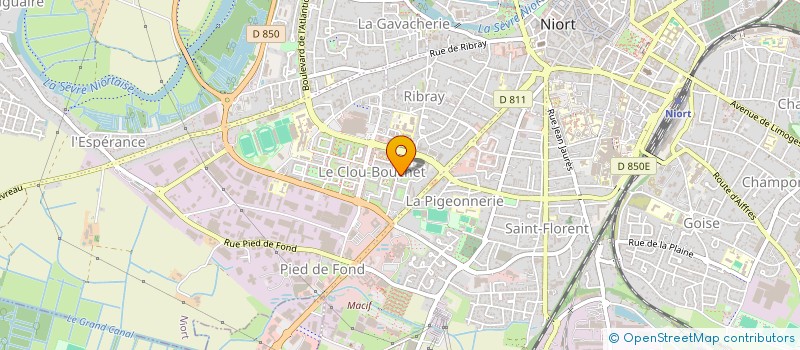 localisation de l'entreprise LES ATELIERS (ENTRE PARENTHESES) à NIORT