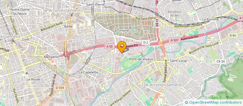 localisation de l'entreprise LES ATELIERS FRANCAIS DE CONFECTION (AFC)  MARSEILLE