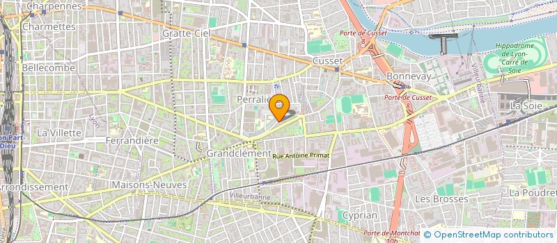 localisation de l'entreprise LES ATELIERS FRAPPAZ à VILLEURBANNE