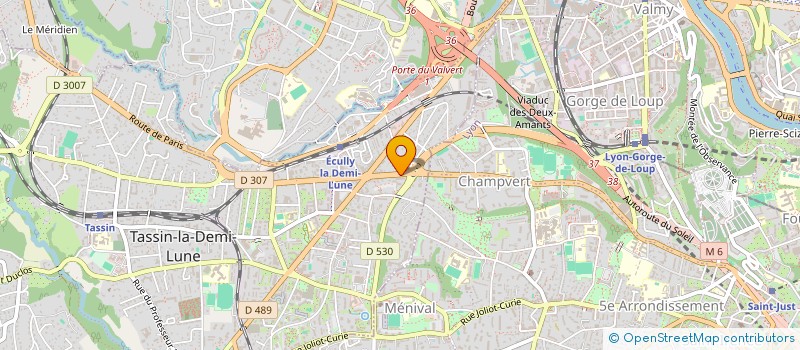 localisation de l'entreprise LES ATELIERS GARAGNAS  TASSIN-LA-DEMI-LUNE