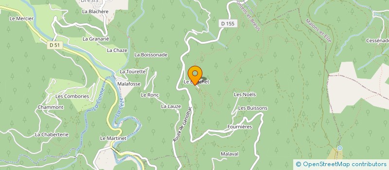 localisation de l'entreprise LES ATELIERS GENERAUX  PONTEILS-ET-BRESIS