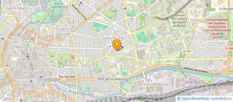localisation de l'entreprise LES ATELIERS ILDYS à RENNES