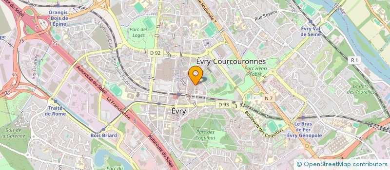 localisation de l'entreprise LES ATELIERS INTAGLIO à EVRY-COURCOURONNES