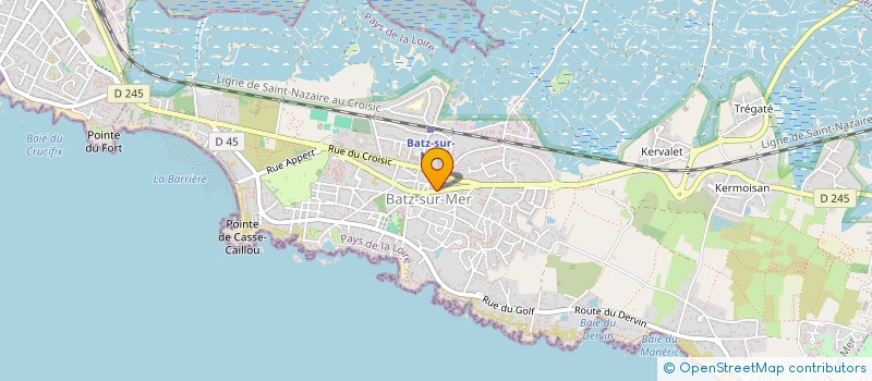 localisation de l'entreprise LES ATELIERS ISCAR  BATZ-SUR-MER