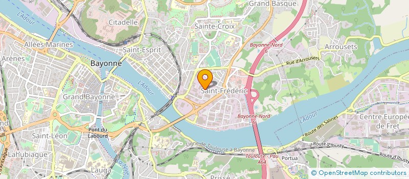 localisation de l'entreprise LES ATELIERS JARDINS  ANGLET