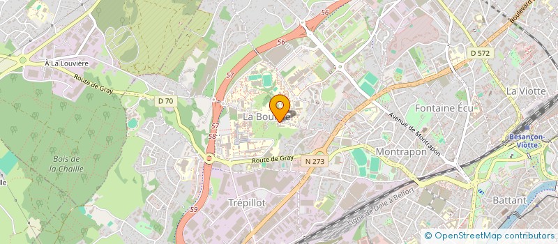 localisation de l'entreprise LES ATELIERS L.LEROY SAS à BESANCON