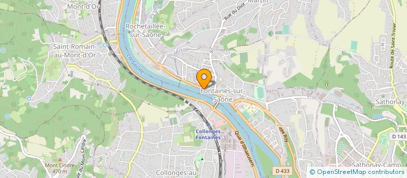 localisation de l'entreprise LES ATELIERS LAMARTINE à FONTAINES SUR SAONE