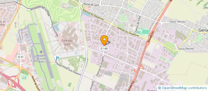 localisation de l'entreprise LES ATELIERS LARGE  CHASSIEU