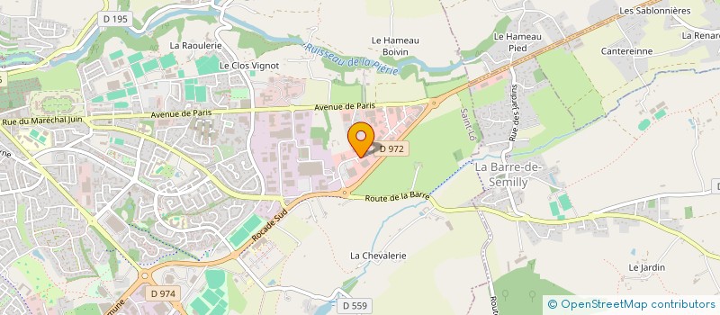 localisation de l'entreprise LES ATELIERS LEJAMTEL  SAINT-LO