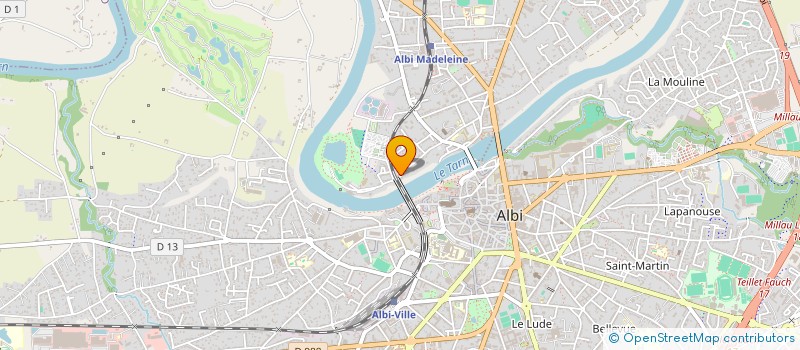 localisation de l'entreprise LES ATELIERS LEON AUGUSTIN à ALBI