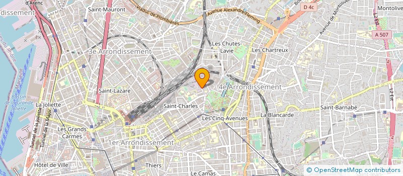 localisation de l'entreprise LES ATELIERS LONGCHAMP à MARSEILLE