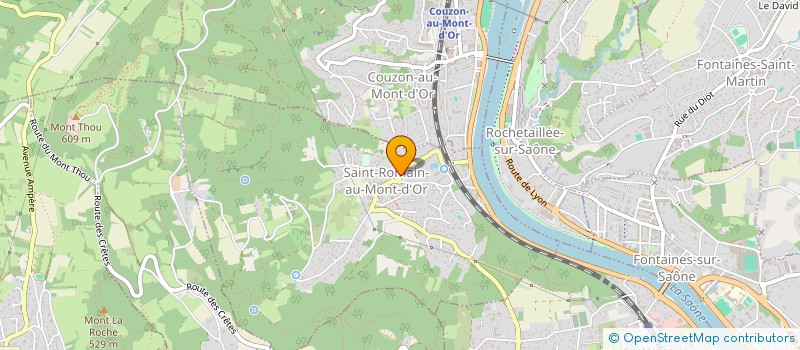 localisation de l'entreprise LES ATELIERS LOUNE  SAINT-ROMAIN-AU-MONT-D'OR