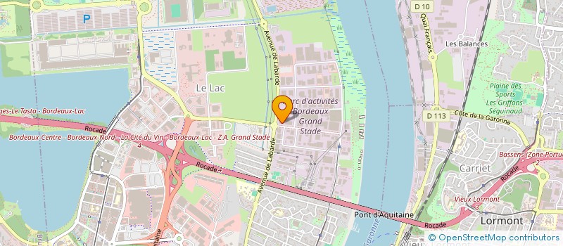 localisation de l'entreprise LES ATELIERS LUMIERE à BORDEAUX
