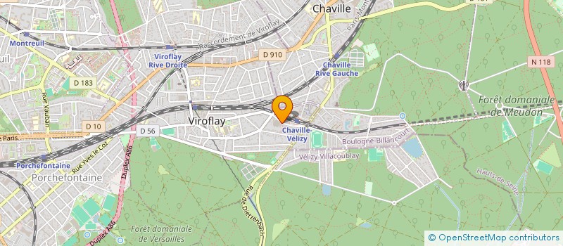 localisation de l'entreprise LES ATELIERS MAGIQUES DE MARINE  VIROFLAY