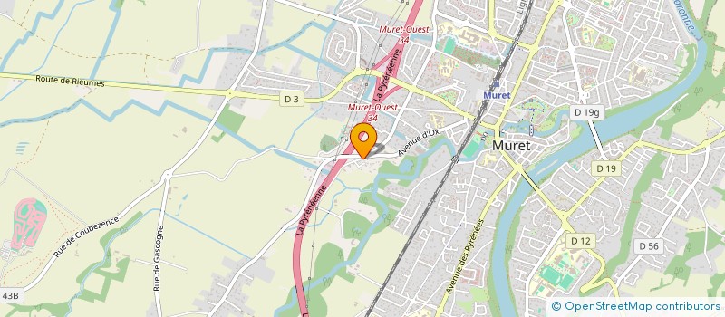 localisation de l'entreprise LES ATELIERS MODERNES  MURET
