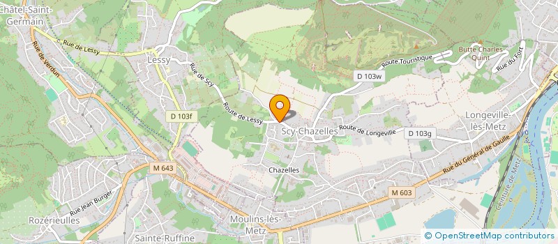 localisation de l'entreprise LES ATELIERS MUSICAUX DE SCY CHAZELLES  SCY-CHAZELLES