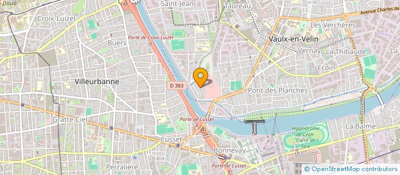 localisation de l'entreprise LES ATELIERS MUTANTS  VAULX-EN-VELIN