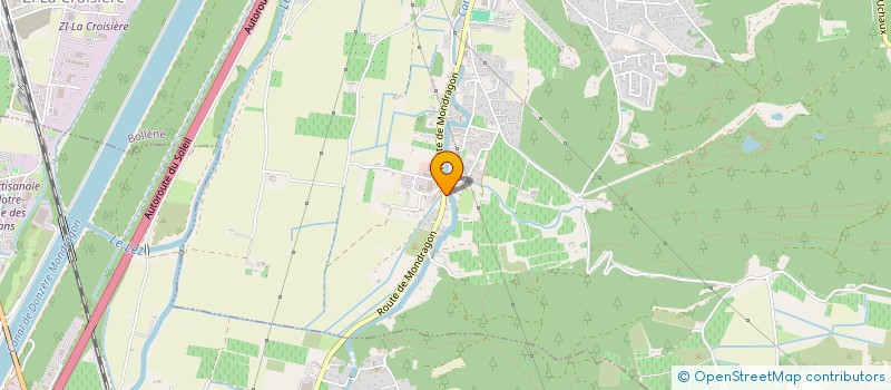 localisation de l'entreprise LES ATELIERS NOUVEAUX  BOLLENE