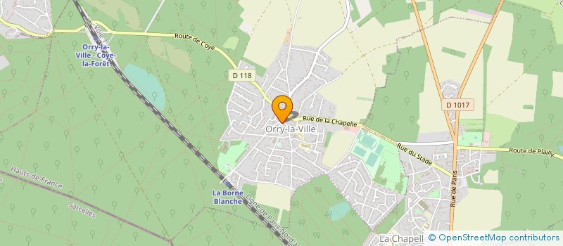 localisation de l'entreprise LES ATELIERS ORRYGEOIS  ORRY-LA-VILLE