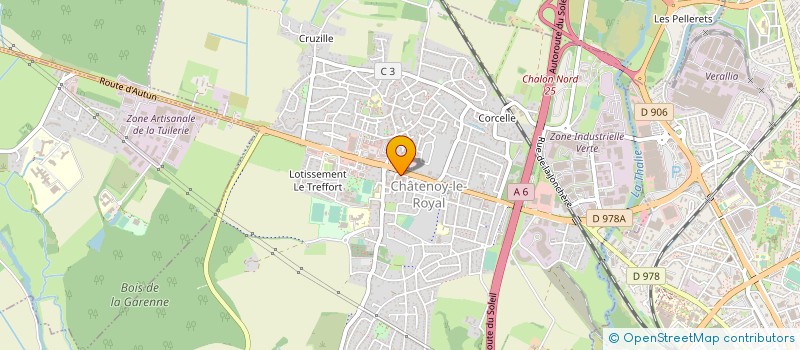 localisation de l'entreprise LES ATELIERS PASSION à CHATENOY-LE-ROYAL