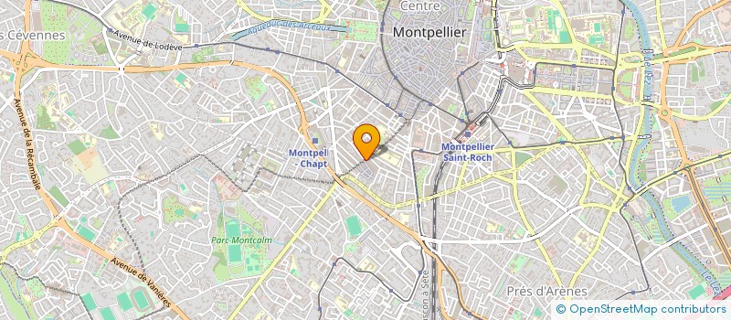 localisation de l'entreprise LES ATELIERS PERSONA à MONTPELLIER