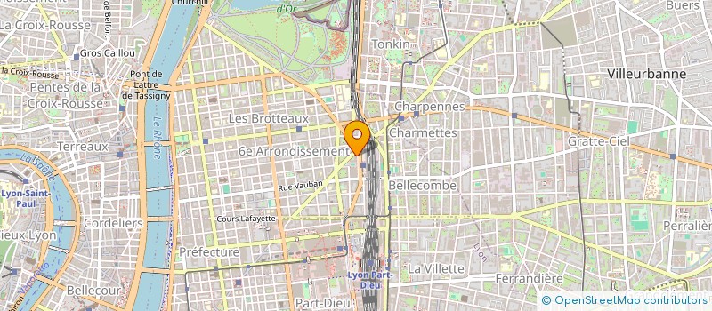 localisation de l'entreprise LES ATELIERS PERSPECTIVES  LYON