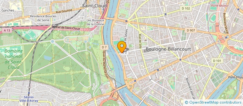 localisation de l'entreprise LES ATELIERS PHILOMELOS à BOULOGNE-BILLANCOURT