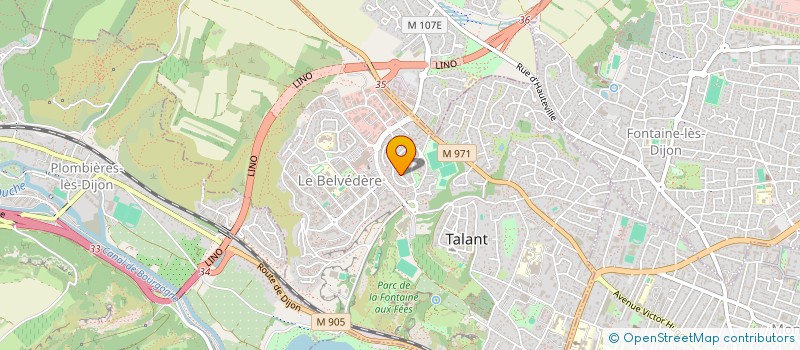 localisation de l'entreprise LES ATELIERS POMME D'AMOUR  TALANT