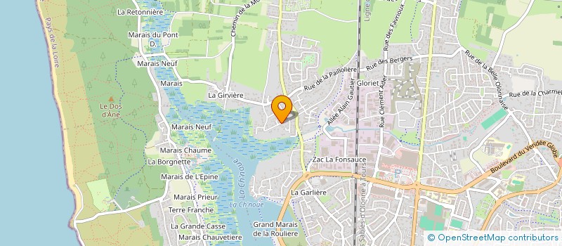 localisation de l'entreprise LES ATELIERS POUR OSER REUSSIR à LES SABLES D'OLONNE