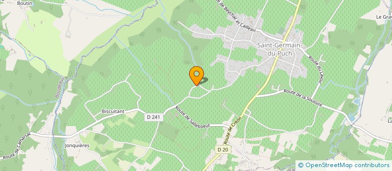 localisation de l'entreprise LES ATELIERS PROFESSION'ELLES  SAINT-GERMAIN-DU-PUCH